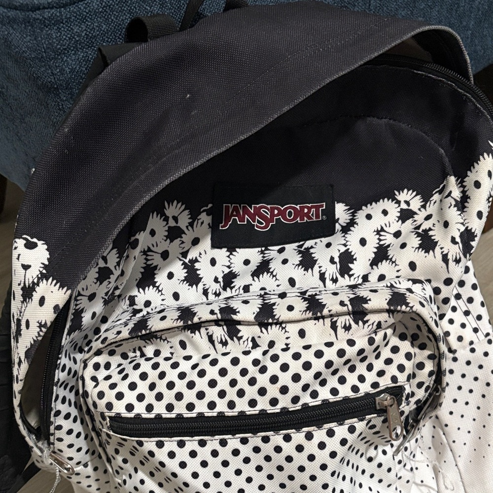 Jansport Black and White Patterned Backpack